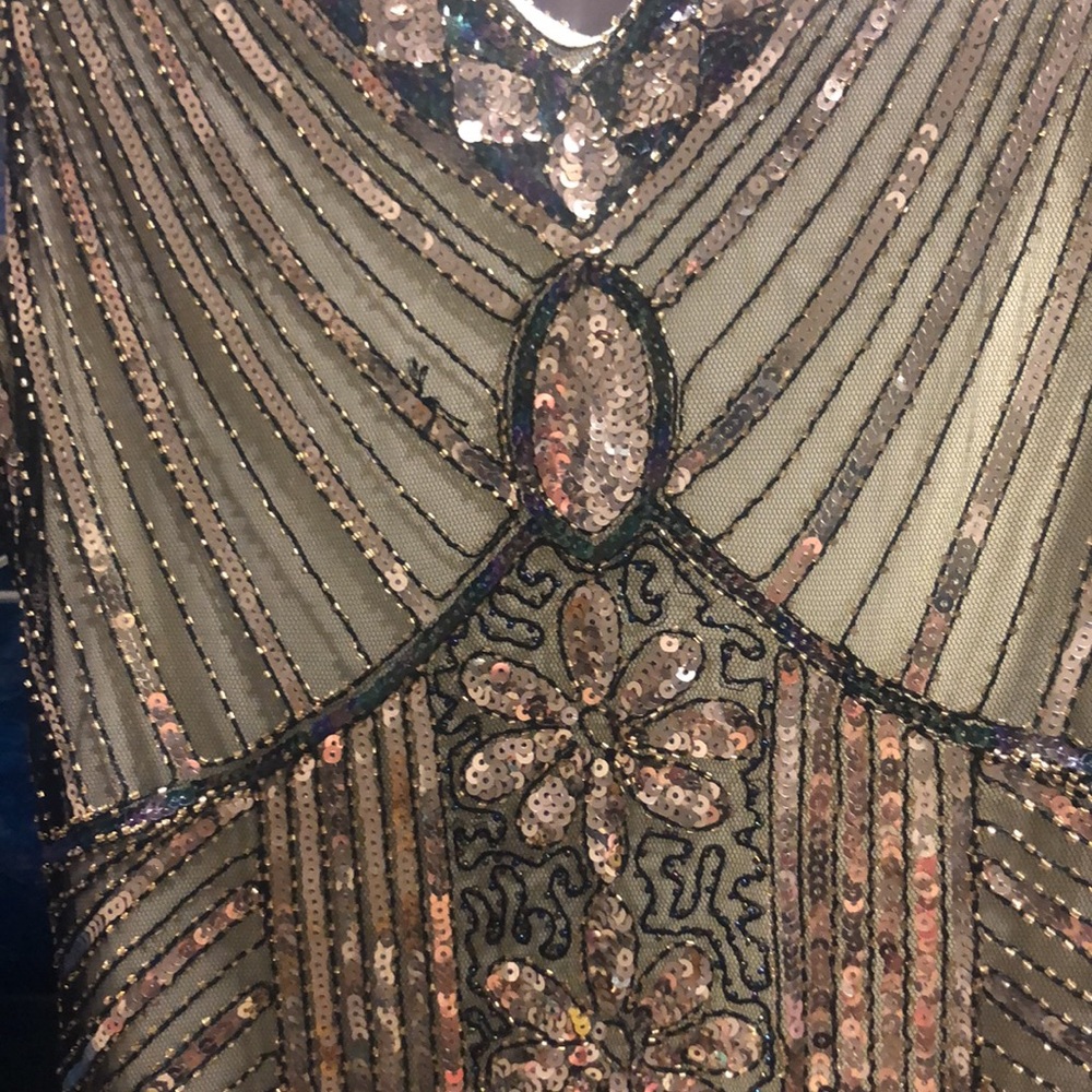 Glam up sparkle for holidays/ special occasion. Vintage Gatsby-inspired dress - Picture 10 of 12